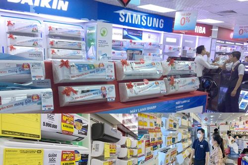 Nóng sớm, siêu thị điện máy 'tăng tốc' đón hè 2025