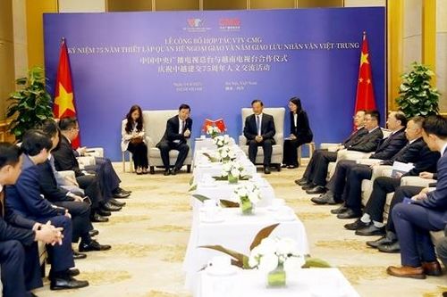 Đài truyền hình quốc gia của Việt Nam và Trung Quốc ký kết, công bố các dự án hợp tác chiến lược