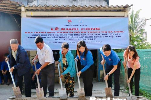 Tuổi trẻ góp sức hoàn thành chương trình xóa nhà tạm, nhà dột nát