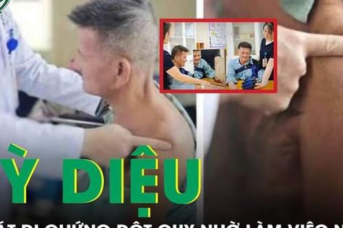 Bệnh nhân 60 tuổi thoát di chứng liệt nửa người trái nhờ kiên trì làm việc này