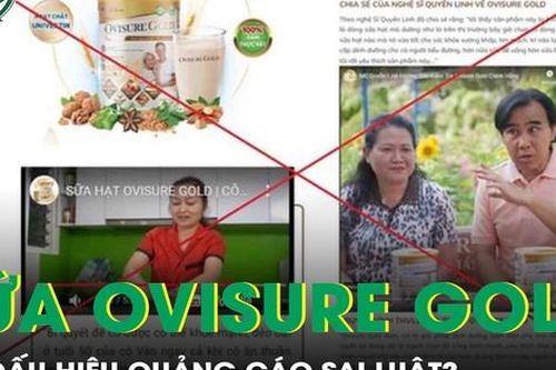 Dấu hiệu sai luật khi quảng cáo 'sữa Ovisure Gold là số 1'