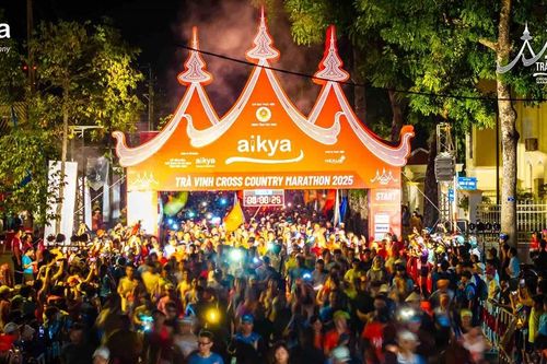 Gần 4.300 VĐV tranh tài tại Giải chạy Aikya Cross Country Marathon Trà Vinh 2025