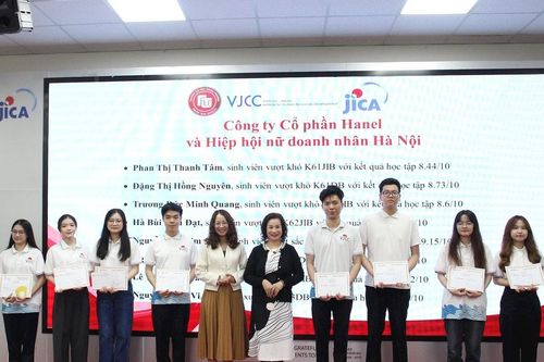 Năm thứ tư liên tiếp, Hanel tài trợ học bổng cho sinh viên Viện Phát triển nguồn nhân lực Việt Nam – Nhật Bản (VJCC)
