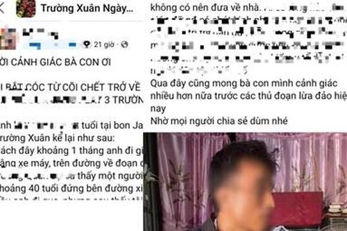 Sự thật thông tin nam thanh niên bị bắt cóc, tống tiền