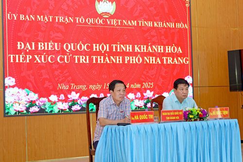 Đại biểu Quốc hội tỉnh tiếp xúc cử tri 7 xã, phường của TP. Nha Trang