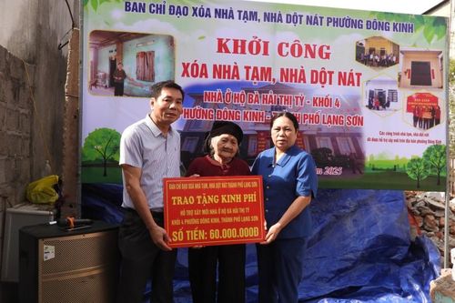 Thành phố Lạng Sơn khởi công xây dựng nhà ở cho hộ nghèo
