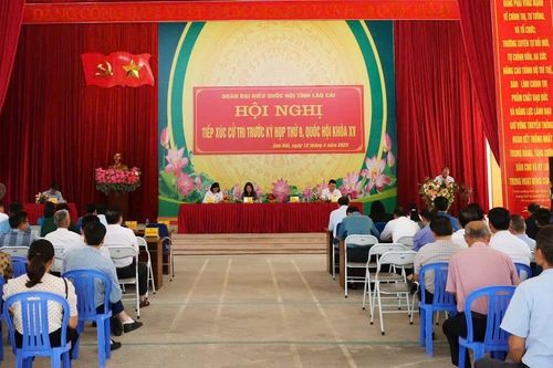 Đoàn đại biểu Quốc hội tỉnh tiếp xúc cử tri huyện Bảo Thắng trước kỳ họp thứ 9, Quốc hội khóa XV