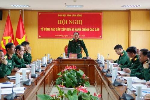 Bộ CHQS tỉnh Lâm Đồng tổ chức lấy ý kiến về công tác sắp xếp, sáp nhập đơn vị hành chính