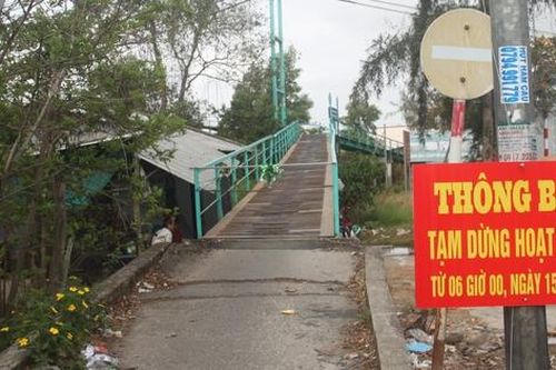 Bạc Liêu: Cầu treo Vĩnh Mỹ dừng hoạt động, việc đi lại thế nào?