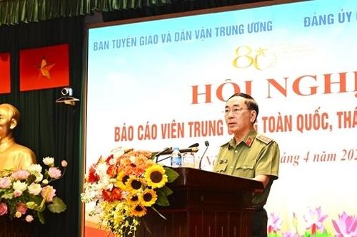 Báo cáo viên Trung ương toàn quốc tập trung tuyên truyền 80 năm Ngày truyền thống CAND Việt Nam