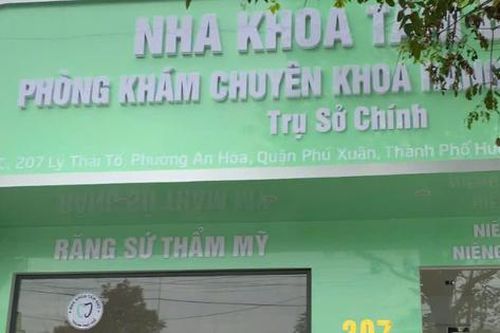 Đình chỉ cơ sở Nha khoa Tâm Đức ở TP Huế hoạt động không phép