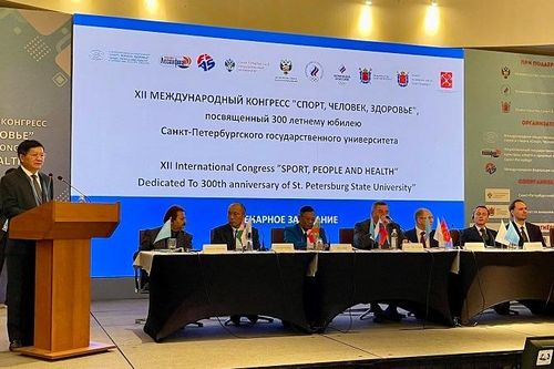 Đoàn đại biểu Điện Biên dự khai mạc Đại hội thể thao thành phố Saint Petersburg
