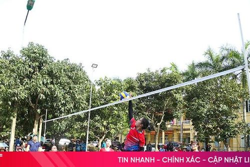 9 đội tranh tài Giải Bóng chuyền nữ huyện Nghi Xuân