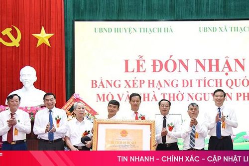 Đón bằng xếp hạng Di tích cấp quốc gia Mộ và nhà thờ Nguyễn Phi Sài