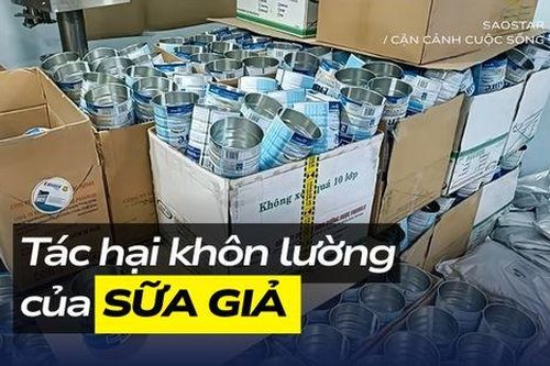 Tác hại khôn lường của sữa giả đối với sức khỏe cộng đồng