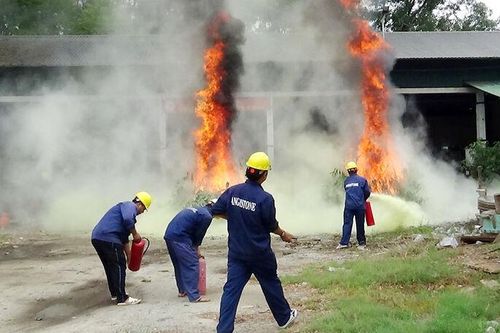 Công ty TNHH MTV Khai thác và Chế biến đá An Giang thực tập phương án chữa cháy