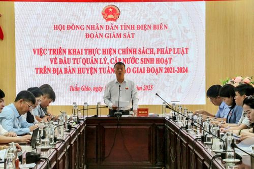 96,5% hộ dân nông thôn huyện Tuần Giáo sử dụng nước hợp vệ sinh
