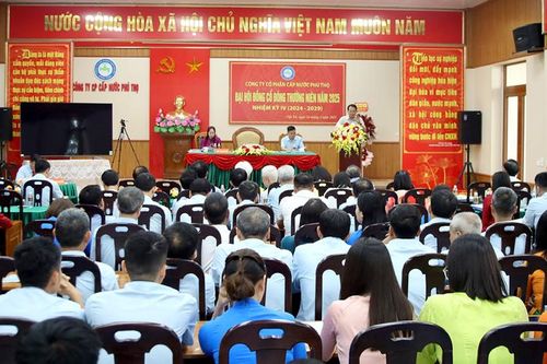 Công ty cổ phần cấp nước Phú Thọ tổ chức Đại hội đồng cổ đông thường niên năm 2025