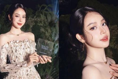 Hoa hậu Thanh Thủy nhận giải thưởng Người đẹp có Gương mặt đẹp nhất năm