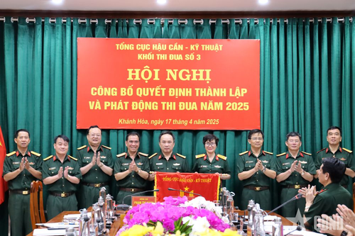 Tổng cục Hậu cần - Kỹ thuật: Công bố Quyết định thành lập khối thi đua số 3 và phát động thi đua năm 2025