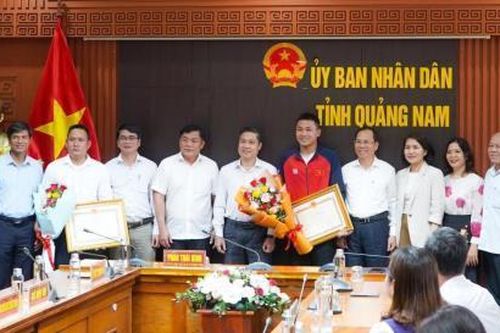 Quảng Nam vinh danh VĐV 2 lần vô địch Wushu thế giới