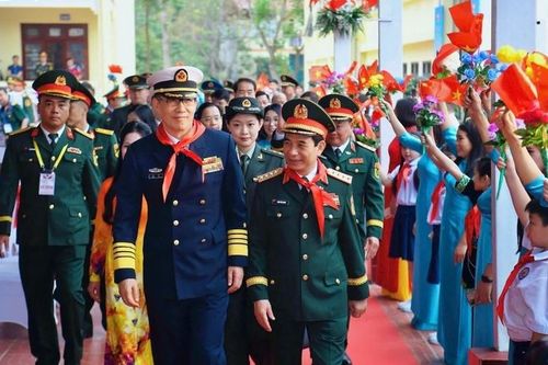 Những hình ảnh Đại tướng Phan Văn Giang đón Bộ trưởng Quốc phòng Trung Quốc Đổng Quân