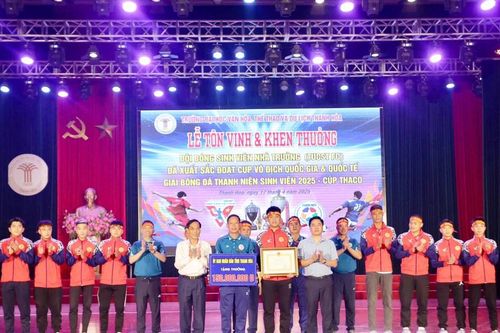 Tôn vinh đội vô địch Giải bóng đá Thanh niên Sinh viên 2025
