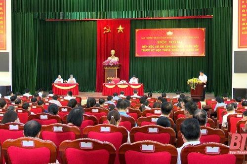 Đoàn ĐBQH tỉnh Thanh Hóa tiếp xúc cử tri huyện Thọ Xuân