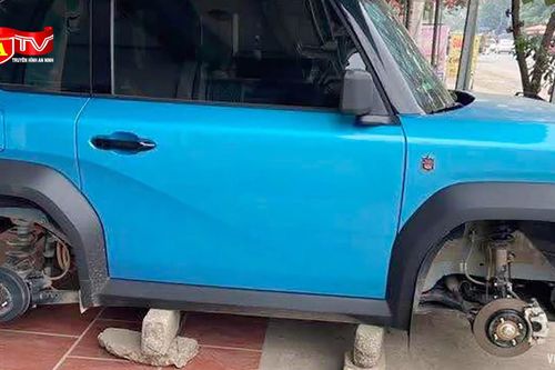 Lời khai của đối tượng trộm bánh xe ô tô Vinfast VF3