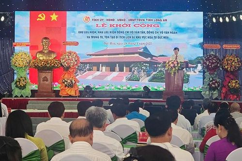 Khởi công xây dựng Khu lưu niệm hai nhà cách mạng Võ Văn Tần và Võ Văn Ngân