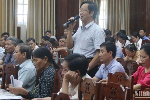 Phó Chủ tịch Quốc hội Nguyễn Đức Hải tiếp xúc cử tri tại Quảng Nam
