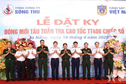 Tổng công ty Sông Thu đặt ky đóng mới tàu tuần tra cao tốc TT-400