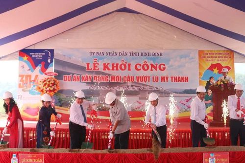 Khởi công cầu vượt lũ gần 150 tỷ đồng qua sông An Lão, tỉnh Bình Định