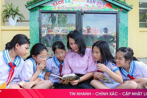 Độc đáo thư viện xanh từ vật liệu nhựa tái chế ở Hà Tĩnh