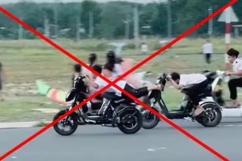 Bình Phước: Học sinh lớp 6 tổ chức đua xe đạp điện