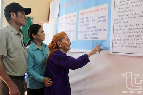 Lá phiếu của niềm tin - nhân dân cùng dựng xây nền hành chính tinh gọn