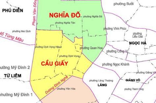 Quận Cầu Giấy dự kiến còn 3 phường sau sắp xếp