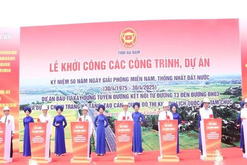 Khởi công các công trình, dự án tại Hà Nam