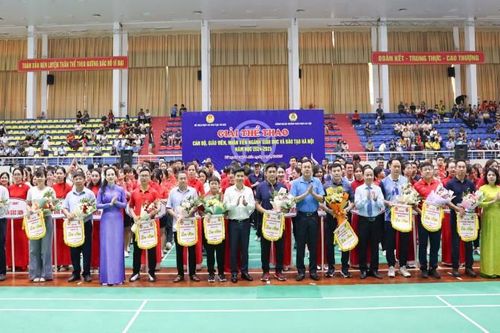 1.320 vận động viên tham gia Giải thể thao cán bộ, giáo viên, nhân viên ngành giáo dục Hà Nội