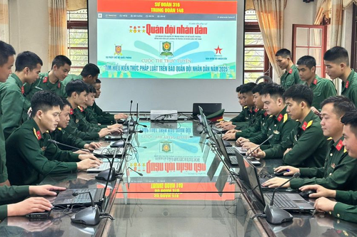 Sôi nổi Cuộc thi 'Tìm hiểu kiến thức pháp luật trên Báo Quân đội nhân dân'