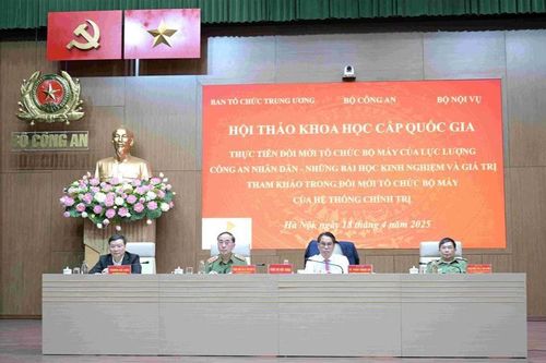Bộ Công an đi đầu thực hiện chủ trương đổi mới, sắp xếp tổ chức bộ máy