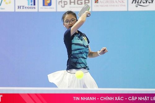 Nữ VĐV ấn tượng tại Giải Pickleball Cúp Báo Hà Tĩnh