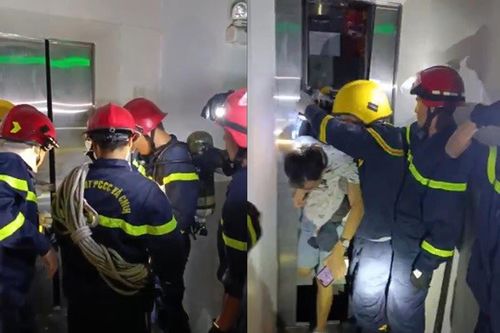 Giải cứu thành công một người nước ngoài bị kẹt trong thang máy