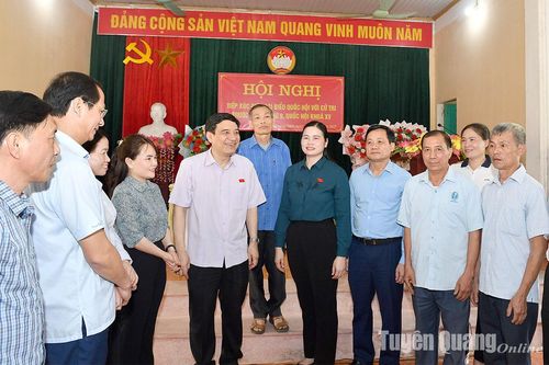 Đại biểu Quốc hội tiếp xúc cử tri xã Trường Sinh