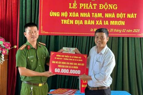 Trưởng Công an xã lấy tiền tiết kiệm để đi xóa nhà tạm cho dân