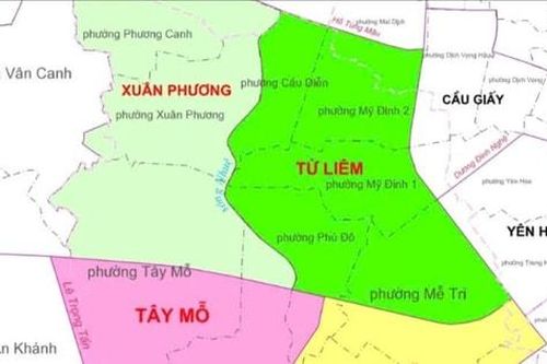 Nam Từ Liêm sau sắp xếp dự kiến còn 4 phường: Từ Liêm, Tây Mỗ, Đại Mỗ, Xuân Phương