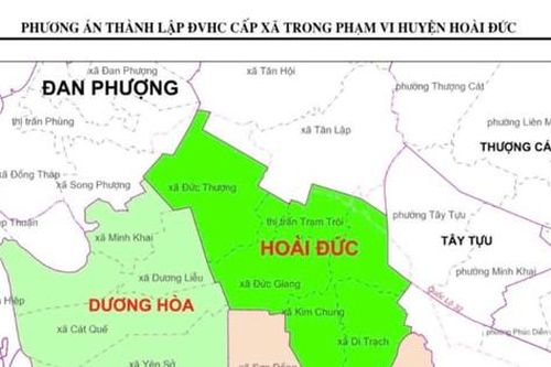Huyện Hoài Đức dự kiến còn 4 xã sau sắp xếp đơn vị hành chính