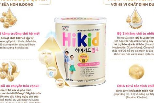Nhà phân phối sữa Hikid quảng cáo quá đà nhận lỗi vì 'gây hiểu lầm'