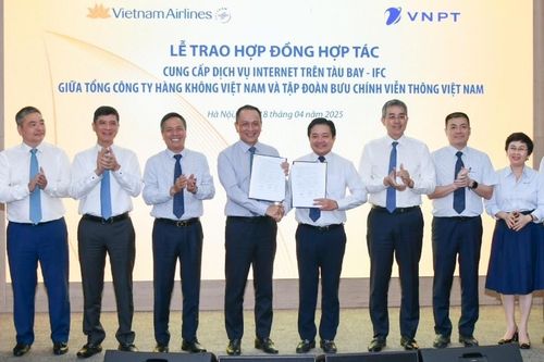 VNPT và Vietnam Airlines hợp tác cung cấp dịch vụ Internet trên máy bay