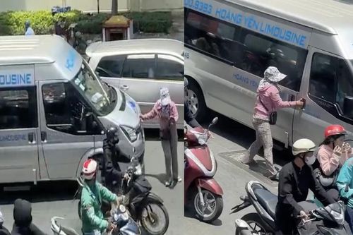 Làm rõ clip người phụ nữ chặn đầu ô tô 16 chỗ trên phố